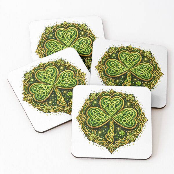 Item preview, Festive Lucky Shamrock Art Gift for St Patricks Day Lovers T-Shirt Design Art designed and sold by Divakar Fashion.