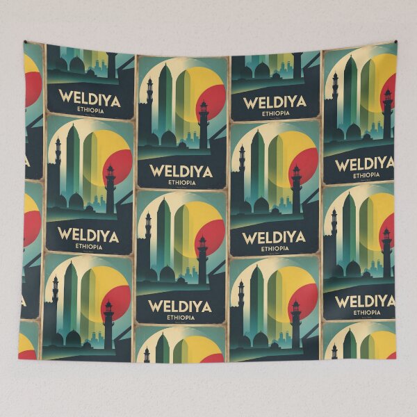 Item preview, Weldiya Ethiopia Africa Retro Vintage Travel Souvenir designed and sold by TravelersGems.