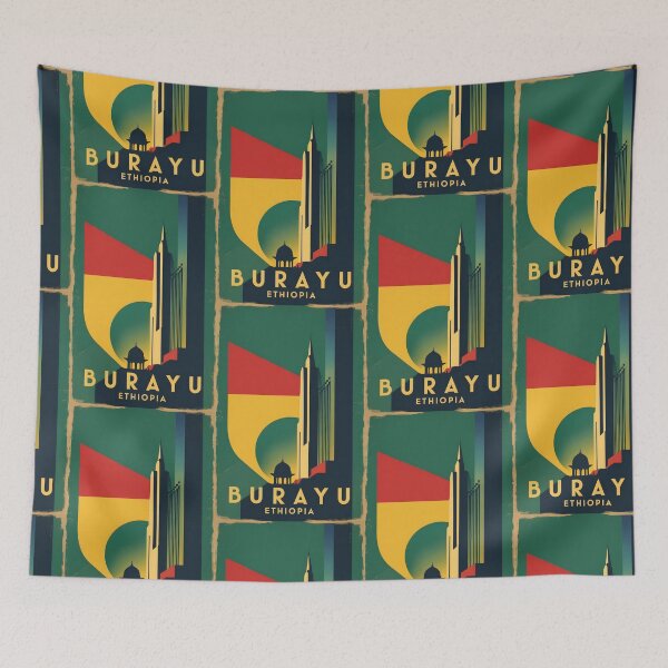 Item preview, Burayu Ethiopia Africa Retro Vintage Travel Souvenir designed and sold by TravelersGems.