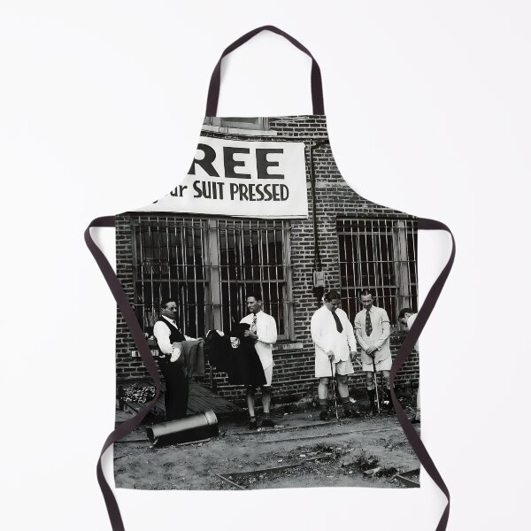 Item preview, Play golf free while having your suit pressed, boys being boys, vintage funny black and white photograph designed and sold by Astrid Arkhangelsky.