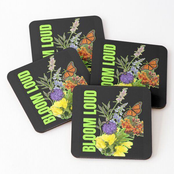 Item preview, Bloom Loud Native Pollinator Gardens Bright Neon Colorful Design designed and sold by EarthArtDesigns.