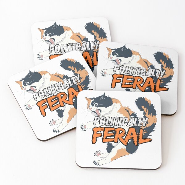 Item preview, Politically Feral Angry Calico designed and sold by Cottageshop.