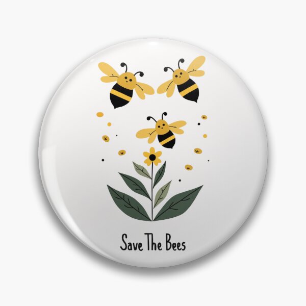 Item preview, Save The Bees – Cute Bee and Flower Nature Illustration designed and sold by dkza.