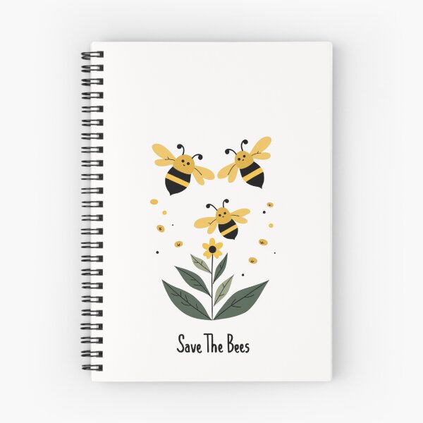Item preview, Save The Bees – Cute Bee and Flower Nature Illustration designed and sold by dkza.