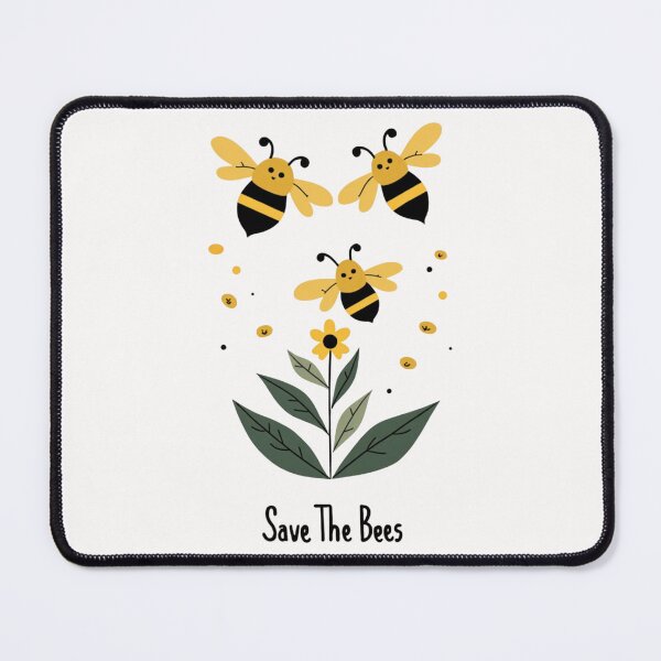 Item preview, Save The Bees – Cute Bee and Flower Nature Illustration designed and sold by dkza.