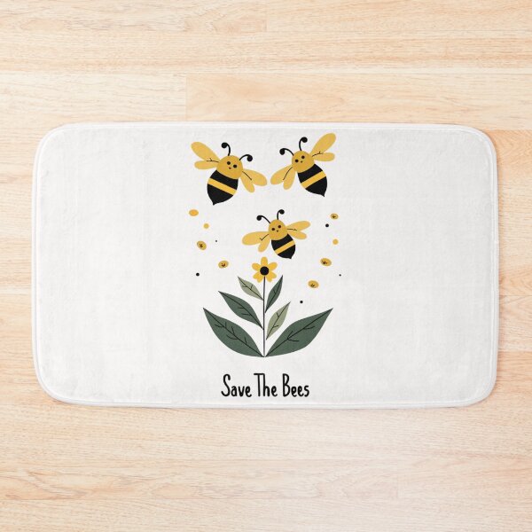 Item preview, Save The Bees – Cute Bee and Flower Nature Illustration designed and sold by dkza.