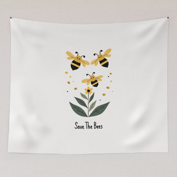Item preview, Save The Bees – Cute Bee and Flower Nature Illustration designed and sold by dkza.