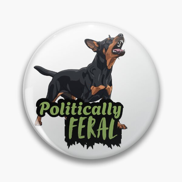Item preview, Politically Feral Angry Rat Terrier  designed and sold by Cottageshop.