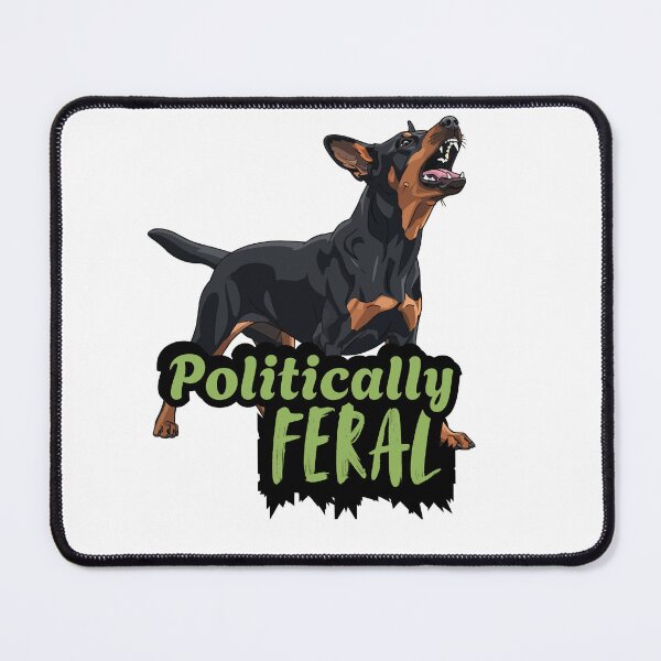 Item preview, Politically Feral Angry Rat Terrier  designed and sold by Cottageshop.