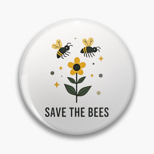 Item preview, Save The Bees – Cute Bee and Flower Nature Illustration designed and sold by dkza.