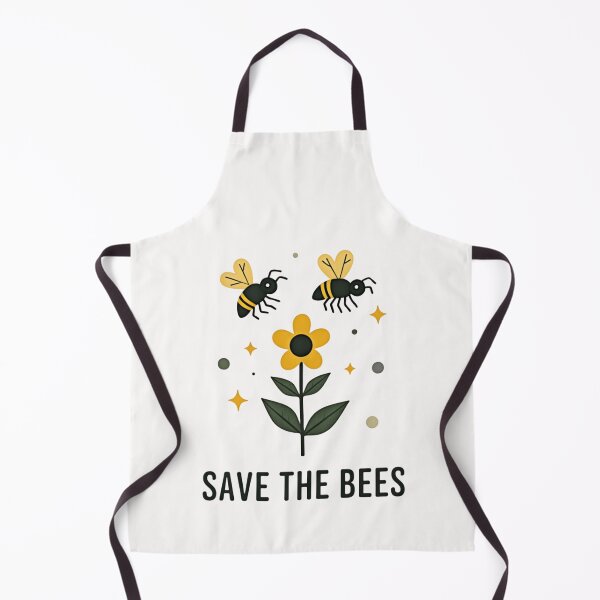 Item preview, Save The Bees – Cute Bee and Flower Nature Illustration designed and sold by dkza.