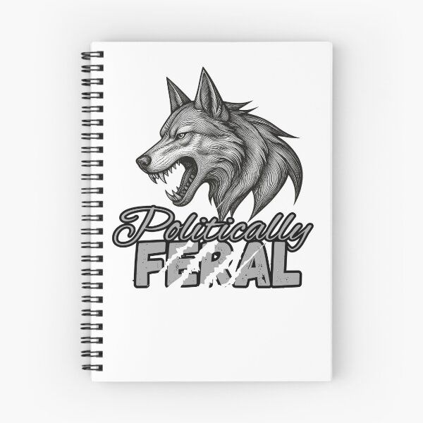Item preview, Politically Feral Angry wolf designed and sold by Cottageshop.
