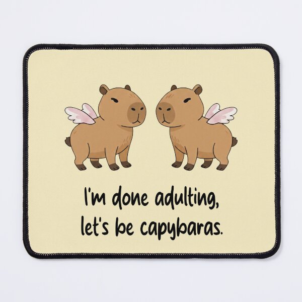 Item preview, Funny Capybara I'm Done Adulting Lets Be Capybaras Animal Boys Girls Kids designed and sold by FurryHavenPH.