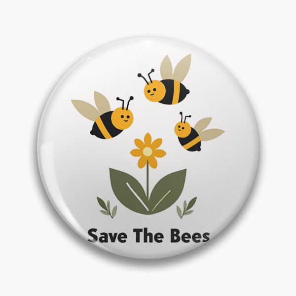 Item preview, Save The Bees – Cute Bee and Flower Nature Illustration designed and sold by dkza.