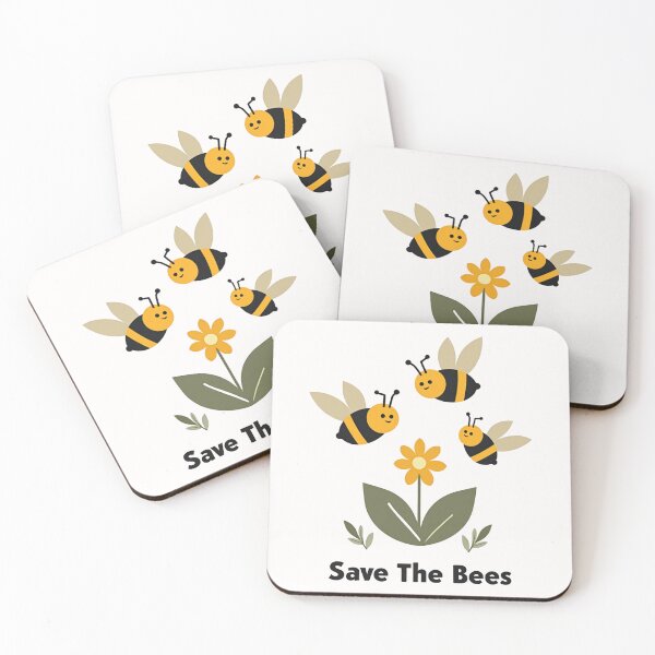 Item preview, Save The Bees – Cute Bee and Flower Nature Illustration designed and sold by dkza.