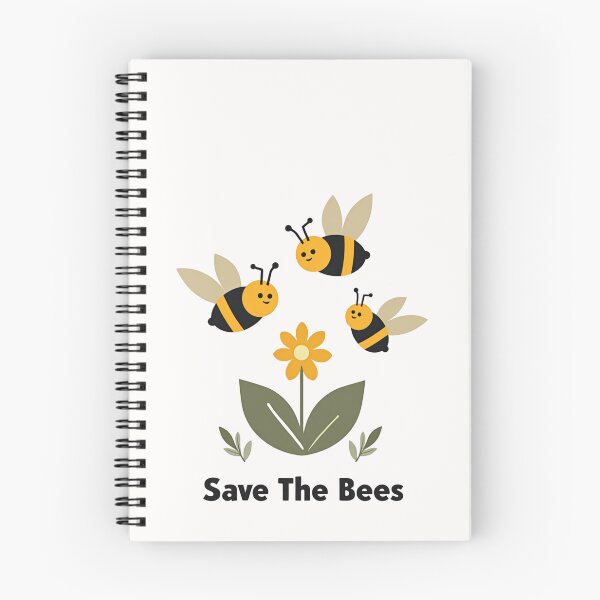 Item preview, Save The Bees – Cute Bee and Flower Nature Illustration designed and sold by dkza.