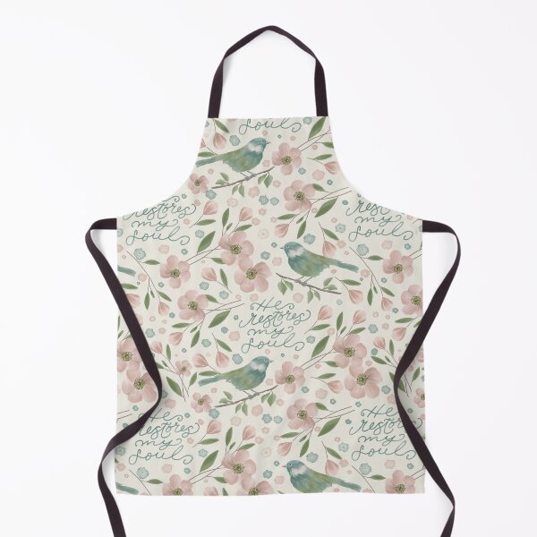 Item preview, He Restores My Soul Botanical Spring Pattern designed and sold by SimplyPut.