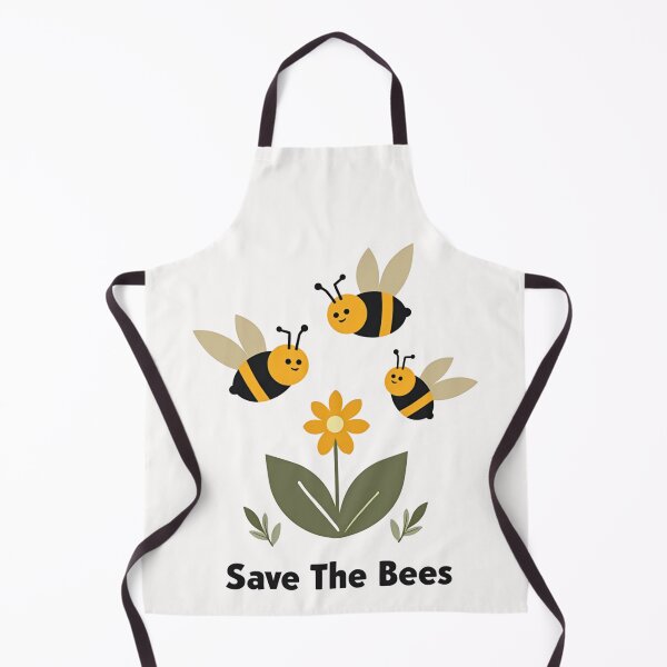 Item preview, Save The Bees – Cute Bee and Flower Nature Illustration designed and sold by dkza.