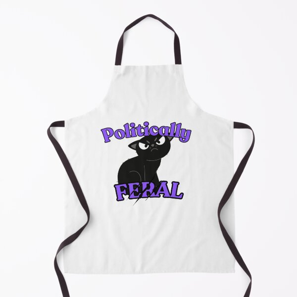 Item preview, Politically Feral Angry black kitty designed and sold by Cottageshop.