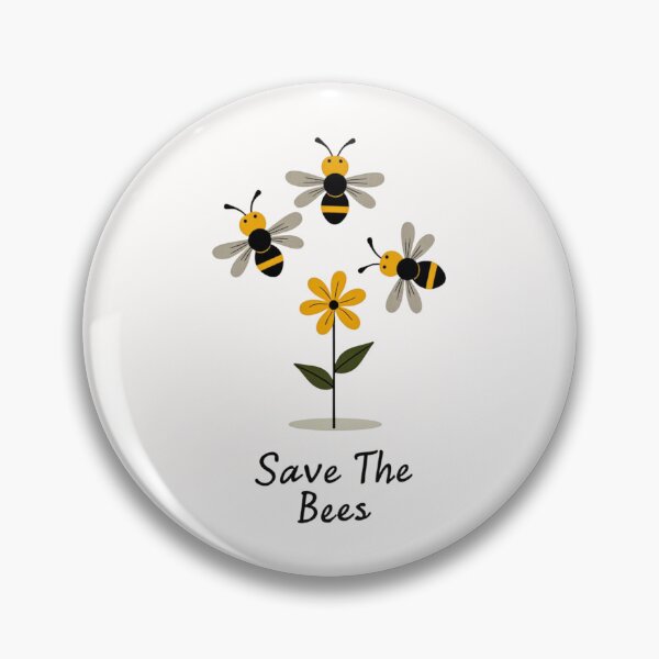 Item preview, Save The Bees – Cute Bee and Flower Nature Illustration designed and sold by dkza.