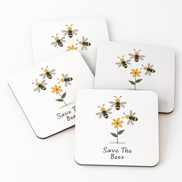 Item preview, Save The Bees – Cute Bee and Flower Nature Illustration designed and sold by dkza.
