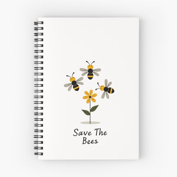 Item preview, Save The Bees – Cute Bee and Flower Nature Illustration designed and sold by dkza.