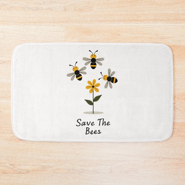 Item preview, Save The Bees – Cute Bee and Flower Nature Illustration designed and sold by dkza.