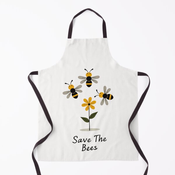 Item preview, Save The Bees – Cute Bee and Flower Nature Illustration designed and sold by dkza.