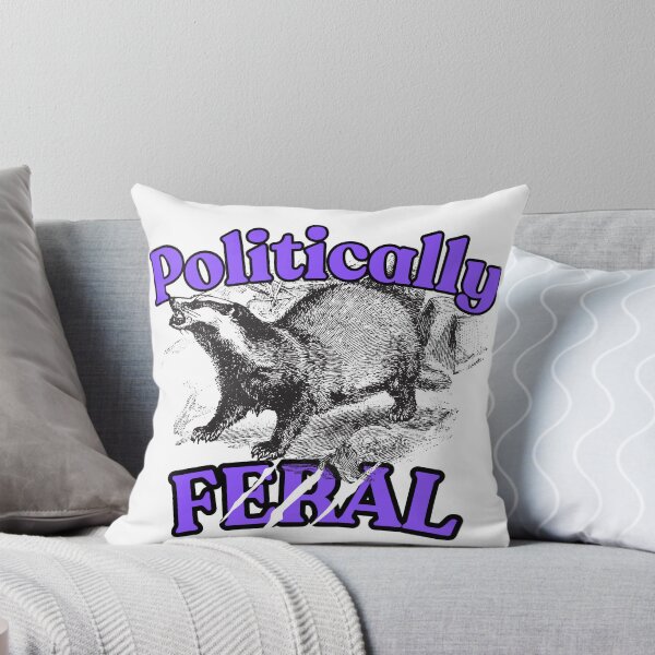 Item preview, Politically Feral Angry badger  designed and sold by Cottageshop.