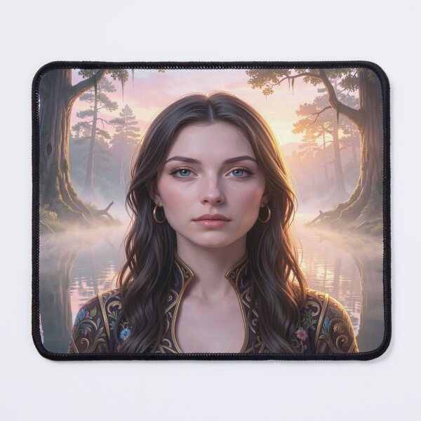 Item preview, Mystic Forest Portrait Art – Dreamy Sunrise Mood and Enchanted Nature Vibes designed and sold by FotoworldEdel.