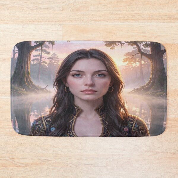 Item preview, Mystic Forest Portrait Art – Dreamy Sunrise Mood and Enchanted Nature Vibes designed and sold by FotoworldEdel.