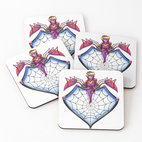 Item preview, Linda araña Arachne Waifu - Chica monstruo de anime morada designed and sold by TacticArtsSt0re.