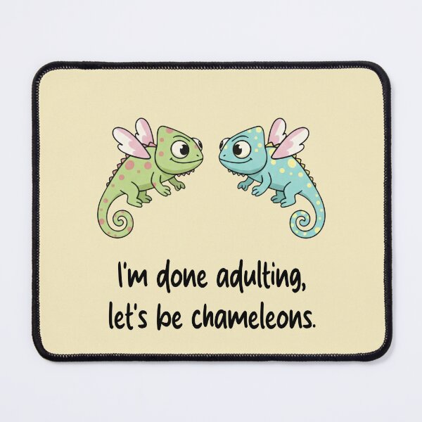 Item preview, Funny Chameleon I'm Done Adulting Lets Be Chameleons Animal Boys Girls Kids designed and sold by FurryHavenPH.