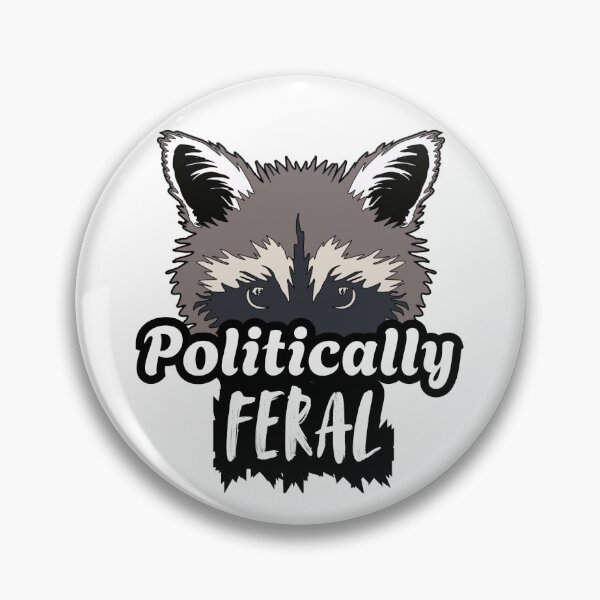 Item preview, Politically Feral Angry raccoon  designed and sold by Cottageshop.