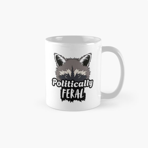 Item preview, Politically Feral Angry raccoon  designed and sold by Cottageshop.