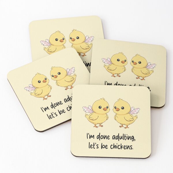 Item preview, Funny Chicken I'm Done Adulting Lets Be Chickens Animal Boys Girls Kids designed and sold by FurryHavenPH.