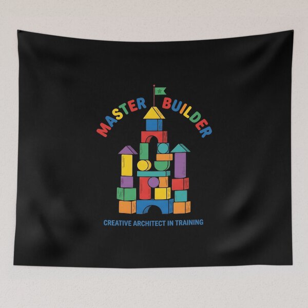Item preview, Master Builder Building Blocks – Creative Kids DIY & Little Architect Design designed and sold by Fuechse.