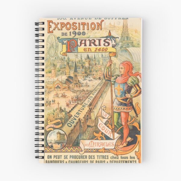 Item preview, Vintage Paris 1900 Exposition Poster Medieval City Illustration designed and sold by TheSoulOfArt.