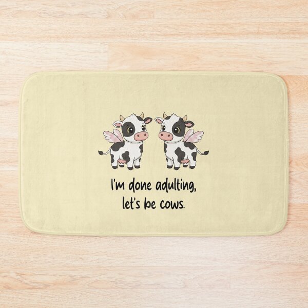 Item preview, Funny Cow I'm Done Adulting Lets Be Cows Animal Boys Girls Kids designed and sold by FurryHavenPH.