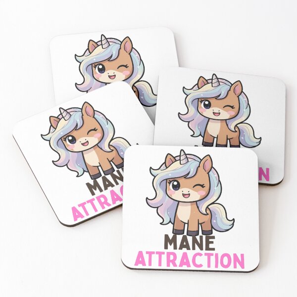 Item preview, Mane Attraction - Cute Kawaii Year of the Horse 2026 designed and sold by PunTeestic.