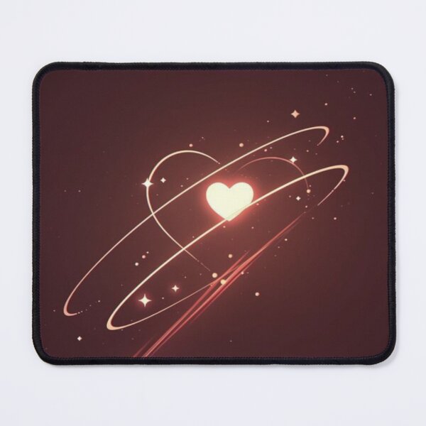 Item preview, Drawing of Glowing Heart Planet In Space designed and sold by NivyasArtistry.