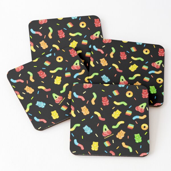 Item preview, Sour Candy Sweet Dessert Sprinkles Candy Black designed and sold by Franilla Bean.