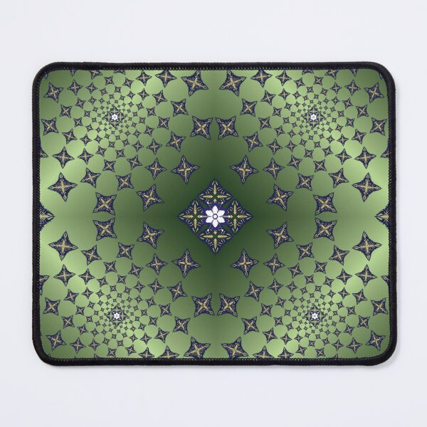 Item preview, Emerald Star Garden Mandala Pattern designed and sold by OIL Pattern Design .