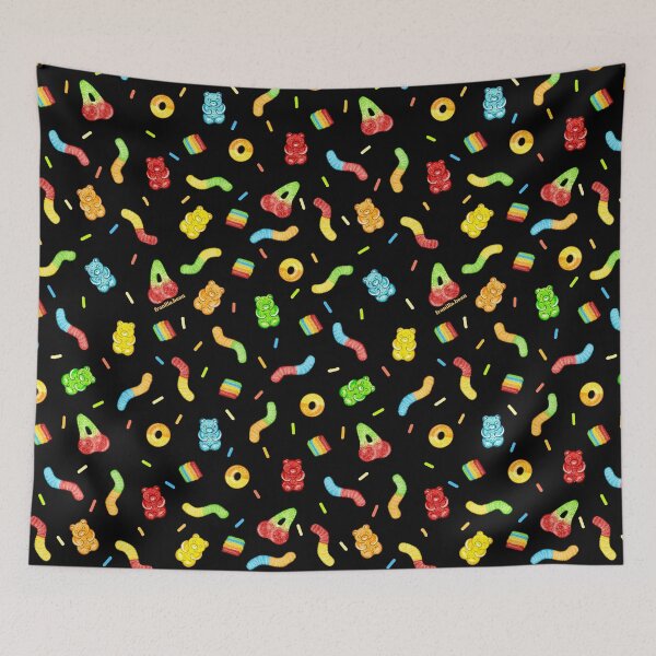 Item preview, Sour Candy Sweet Dessert Sprinkles Candy Black designed and sold by Franilla Bean.