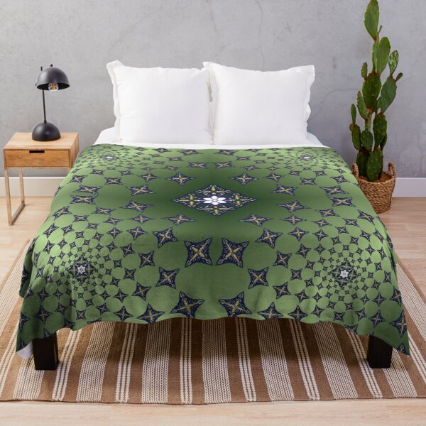 Item preview, Emerald Star Garden Mandala Pattern designed and sold by OIL Pattern Design .