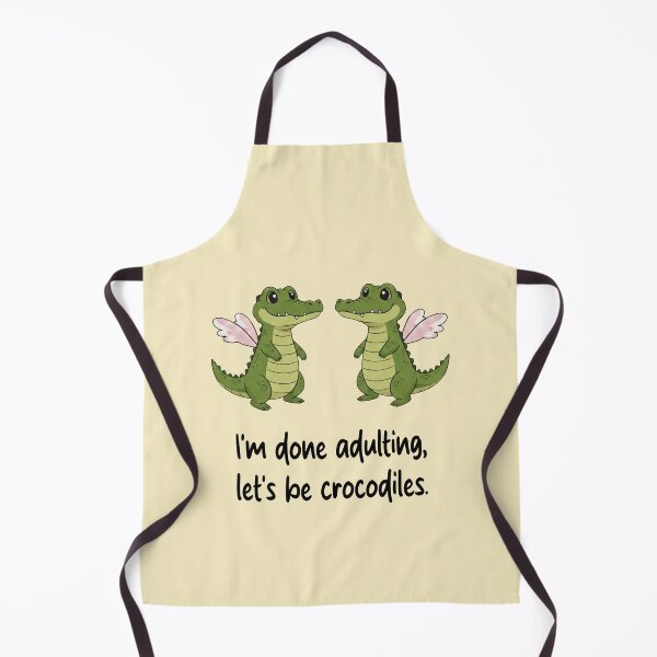 Item preview, Funny Crocodile I'm Done Adulting Lets Be Crocodiles Animal Boys Girls Kids designed and sold by FurryHavenPH.