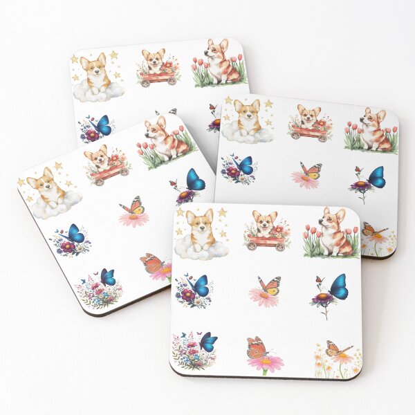 Item preview, Dog and Butterflies designed and sold by KrisGraphic45.