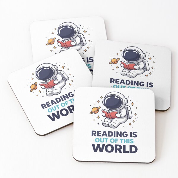 Item preview, Reading is Out of This World – Astronaut Book Lover Space Design designed and sold by VibeOffline Studio.