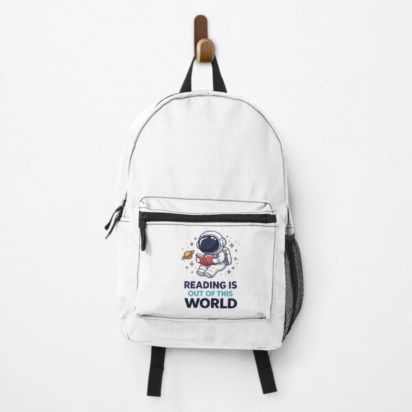 Item preview, Reading is Out of This World – Astronaut Book Lover Space Design designed and sold by VibeOffline Studio.