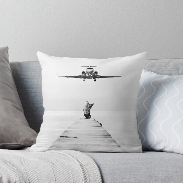 Item preview, Steady As She Goes 3; aircraft coming in for an island landing black and white photography- photographs designed and sold by Astrid Arkhangelsky.